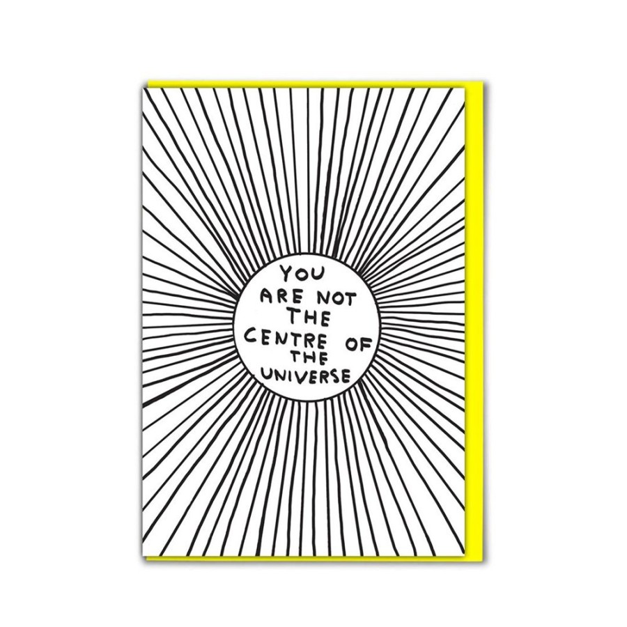 Lifestyle HUNTER JONES | Centre Of The Universe Card By David Shrigley