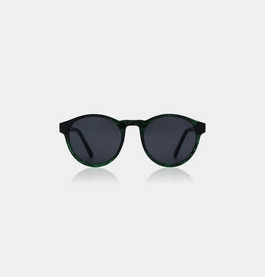 Lifestyle HUNTER JONES | A.Kjaerbede Marvin Sunglasses - Green Marble Transparent