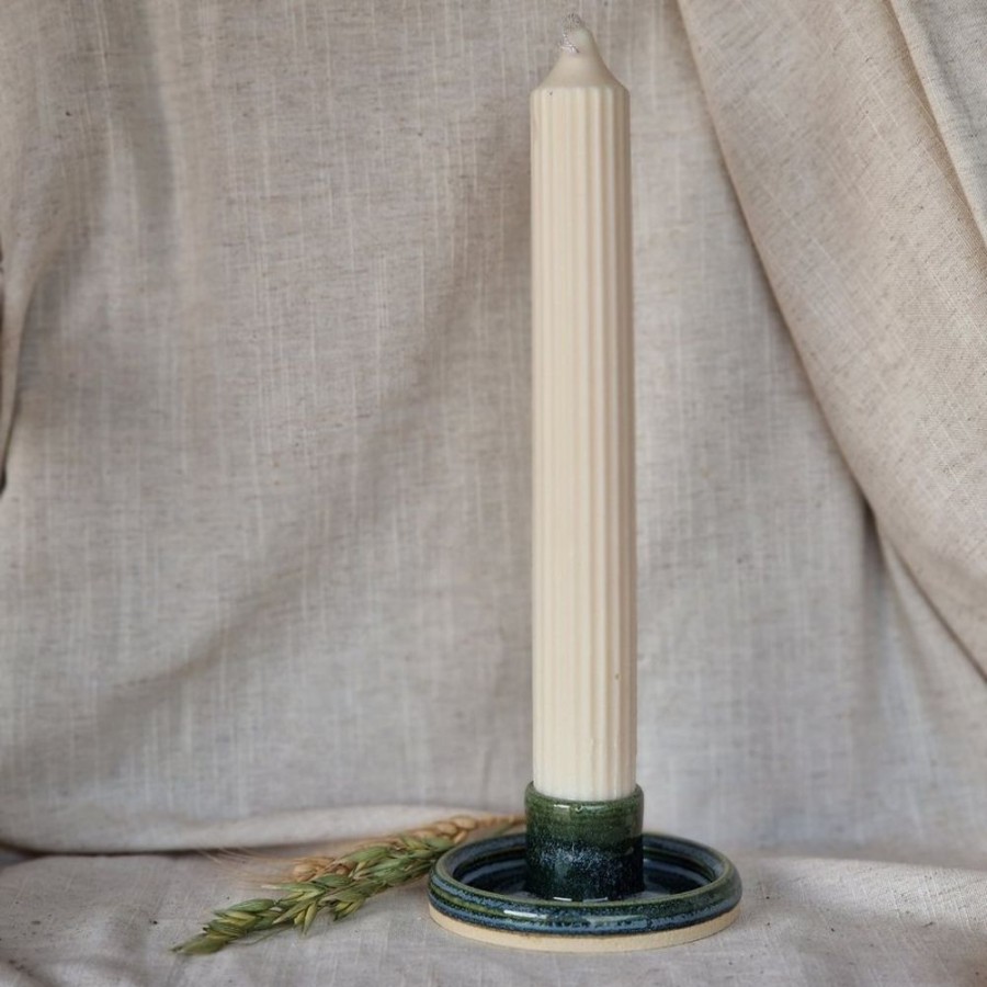 Ceramics & Glass HUNTER JONES | Charlotte Manser Candle Holder Green