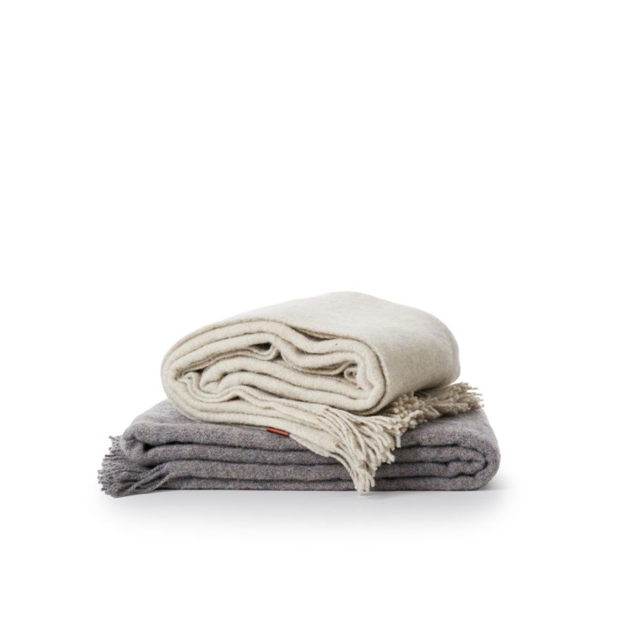 Textiles & Rugs HUNTER JONES | Klippan Earth Recycled Wool & Lambswool - Light Grey