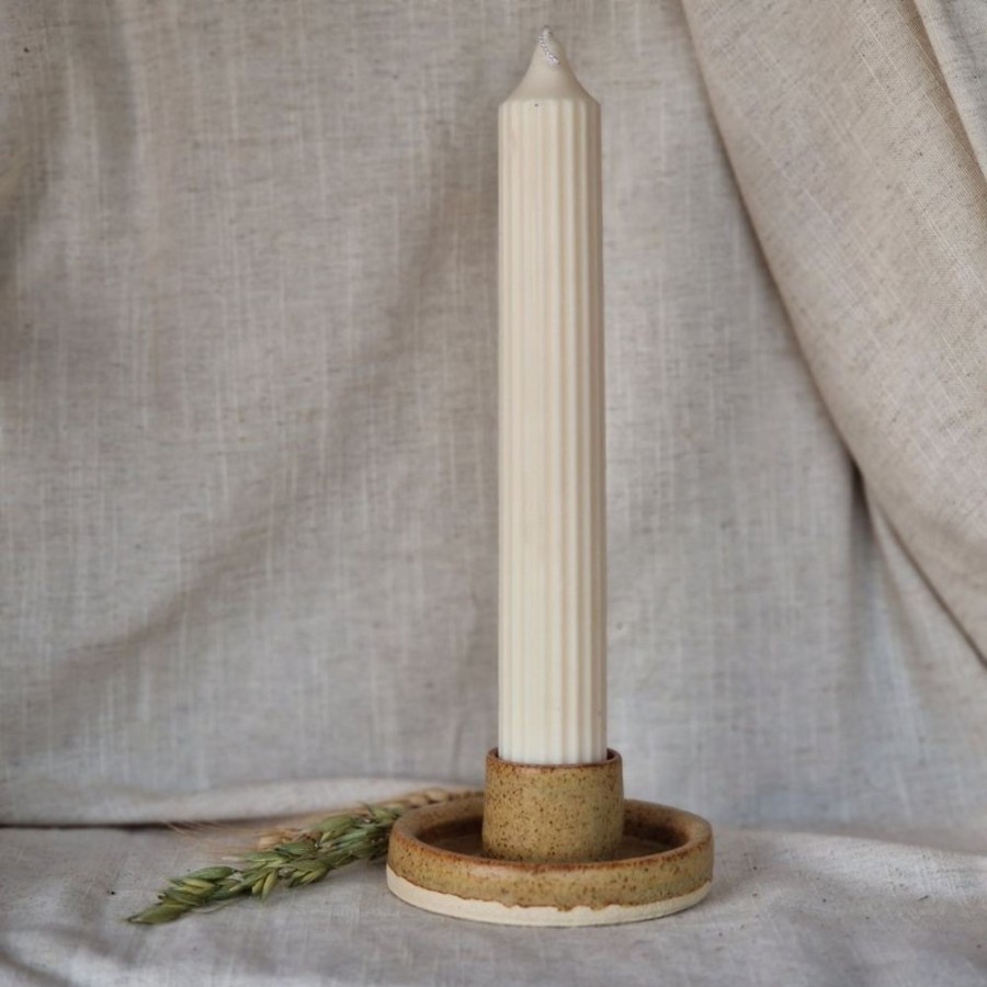 Ceramics & Glass HUNTER JONES | Charlotte Manser Candle Holder Sandstone