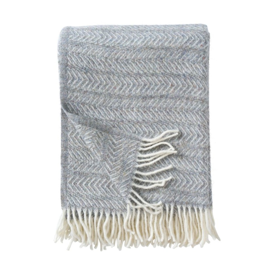 Textiles & Rugs HUNTER JONES | Klippan Point Eco Lambswool & Recycled Wool - Grey