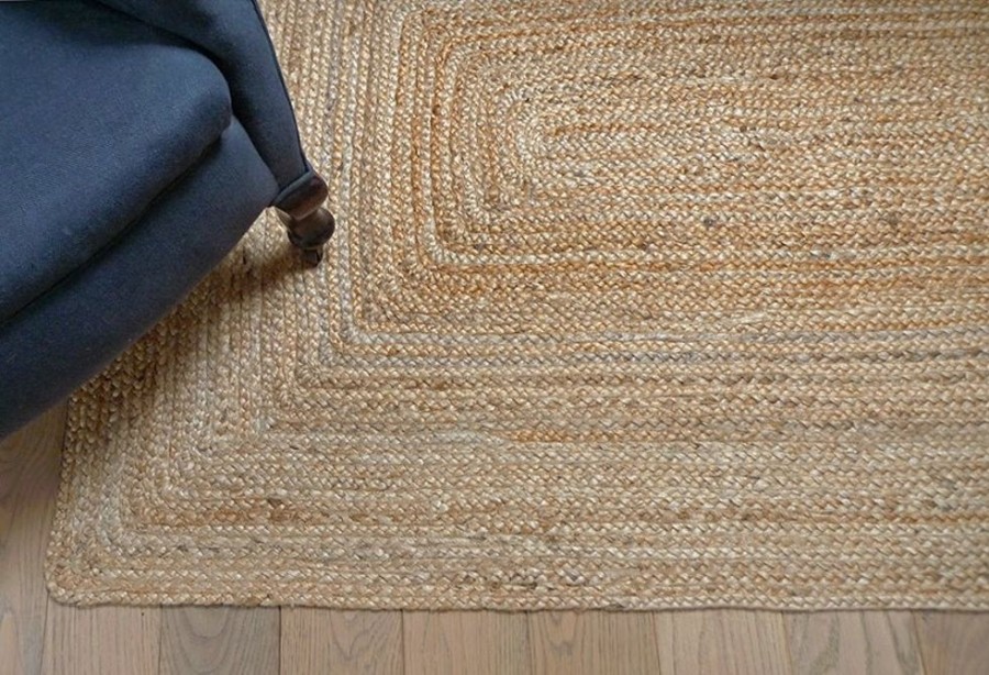 Textiles & Rugs HUNTER JONES | Rectangular Natural Jute Rug