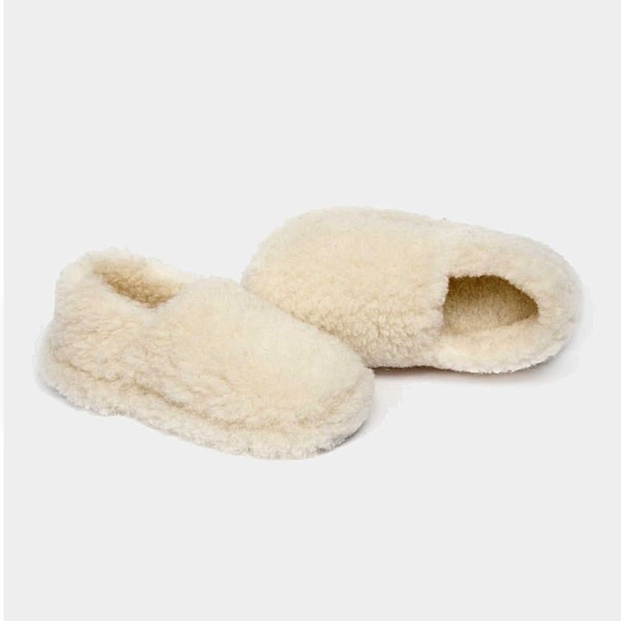 Lifestyle HUNTER JONES | Yoko Wool Slippers Natural