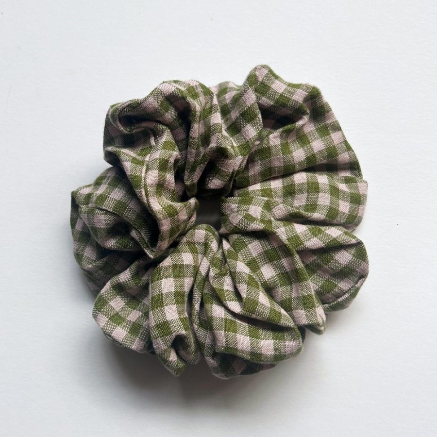 Lifestyle HUNTER JONES | Large Handmade Linen Scrunchie By Hunter Jones