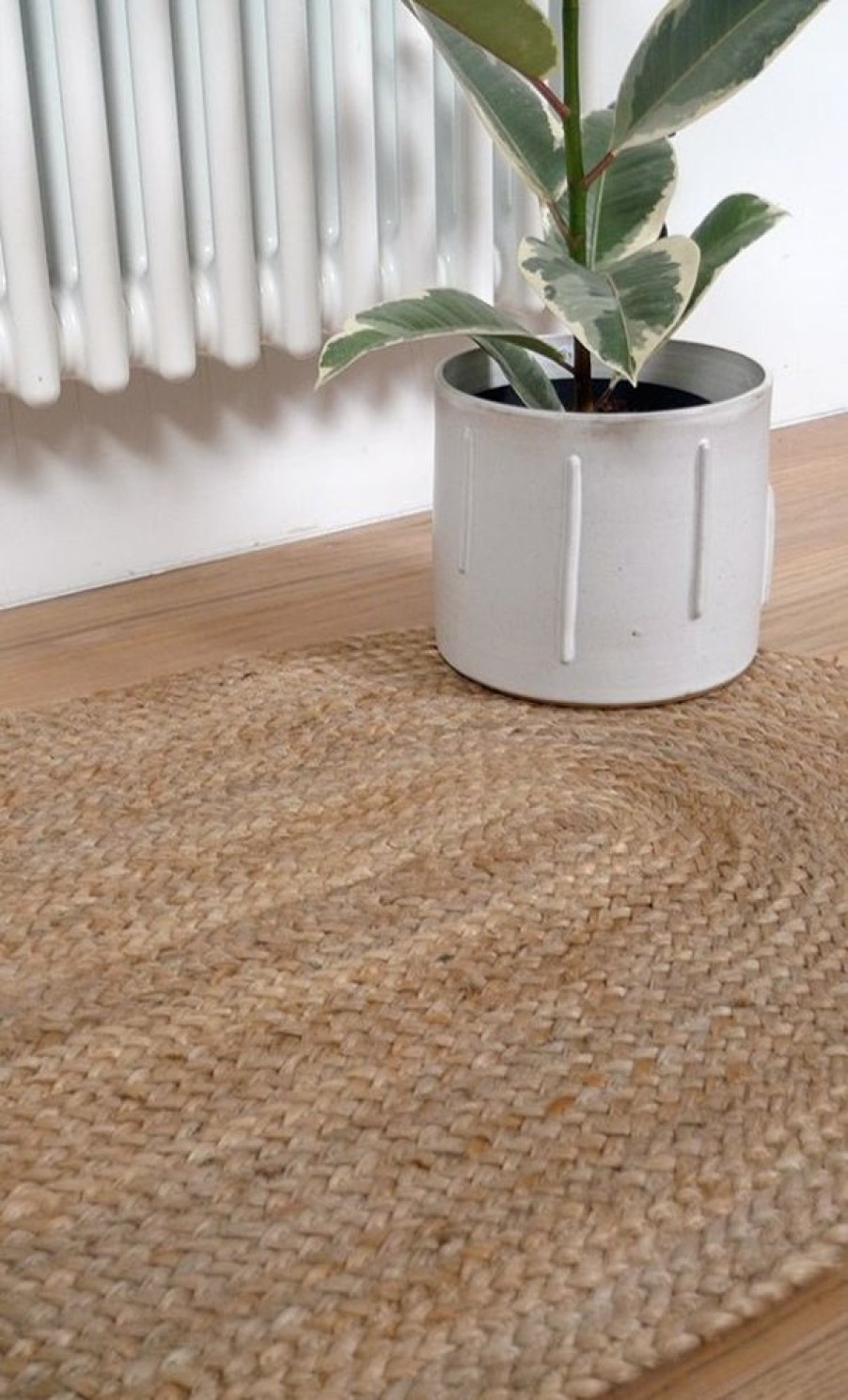 Textiles & Rugs HUNTER JONES | Oval Natural Jute Runner