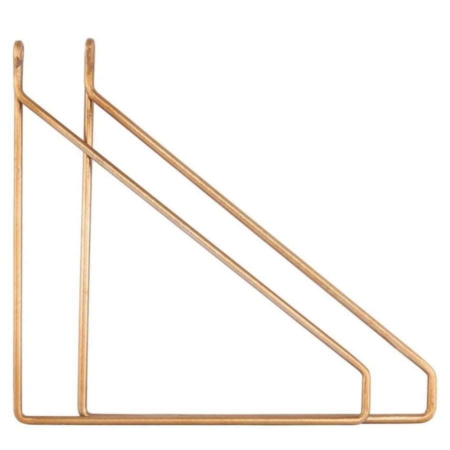 Lifestyle HUNTER JONES | House Doctor Apart Brackets Brass (Pair)