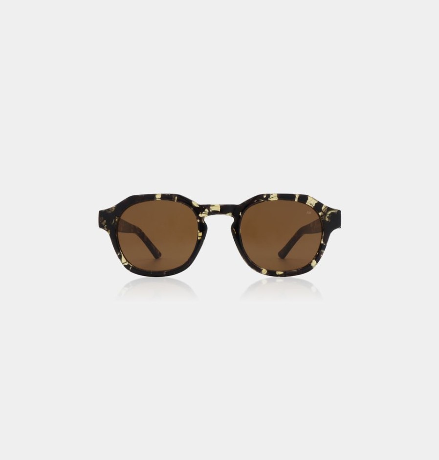 Lifestyle HUNTER JONES | A.Kjaerbede Zan Sunglasses - Black/Yellow