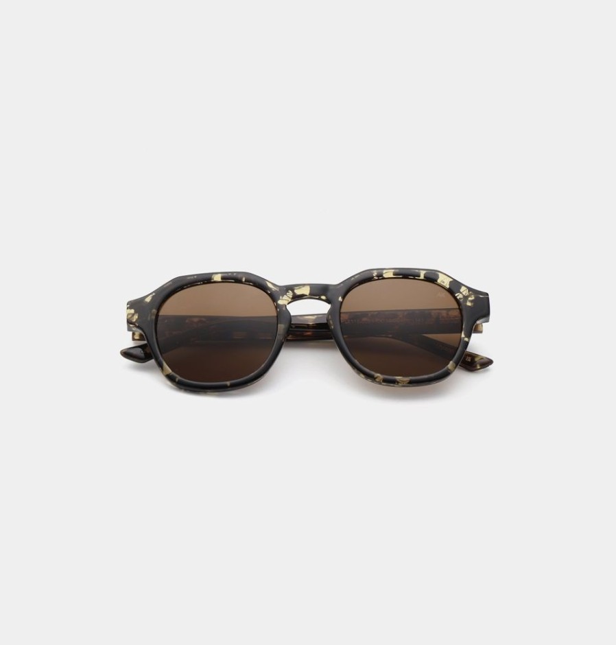 Lifestyle HUNTER JONES | A.Kjaerbede Zan Sunglasses - Black/Yellow