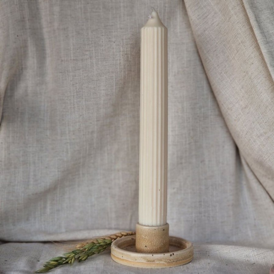 Ceramics & Glass HUNTER JONES | Charlotte Manser Candle Holder Cream