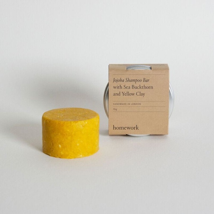 Beauty & Scent HUNTER JONES | Homework Jojoba Shampoo Bar With Sea Buckthorn And Yellow Clay